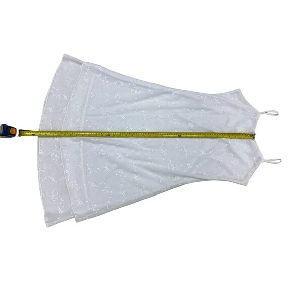 Dior White Eyelet Slip Dress Size L Spaghetti Strap NWT - Picture 5 of 6